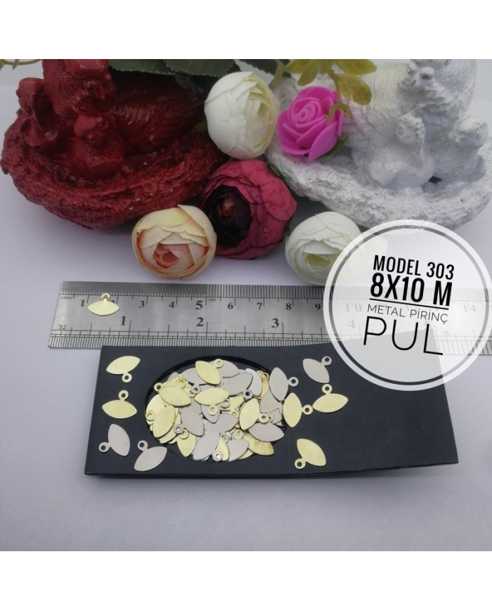 Metal Pirinç Pul - M303  - 8x10 mm  - 1Kg