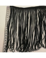 1 Metre - Boncuklu 15 cm -  Püskül Saçak Duman