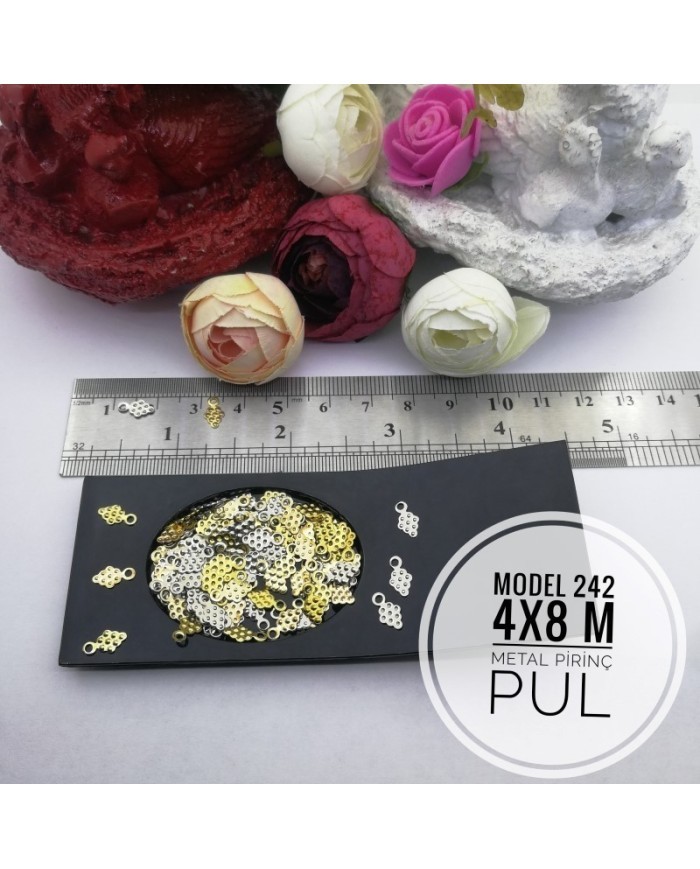 Metal Pirinç Pul - M243 - 4x8 mm -1Kg