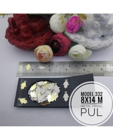 Metal Pirinç Pul - M332 - 8 x14 mm  -1Kg