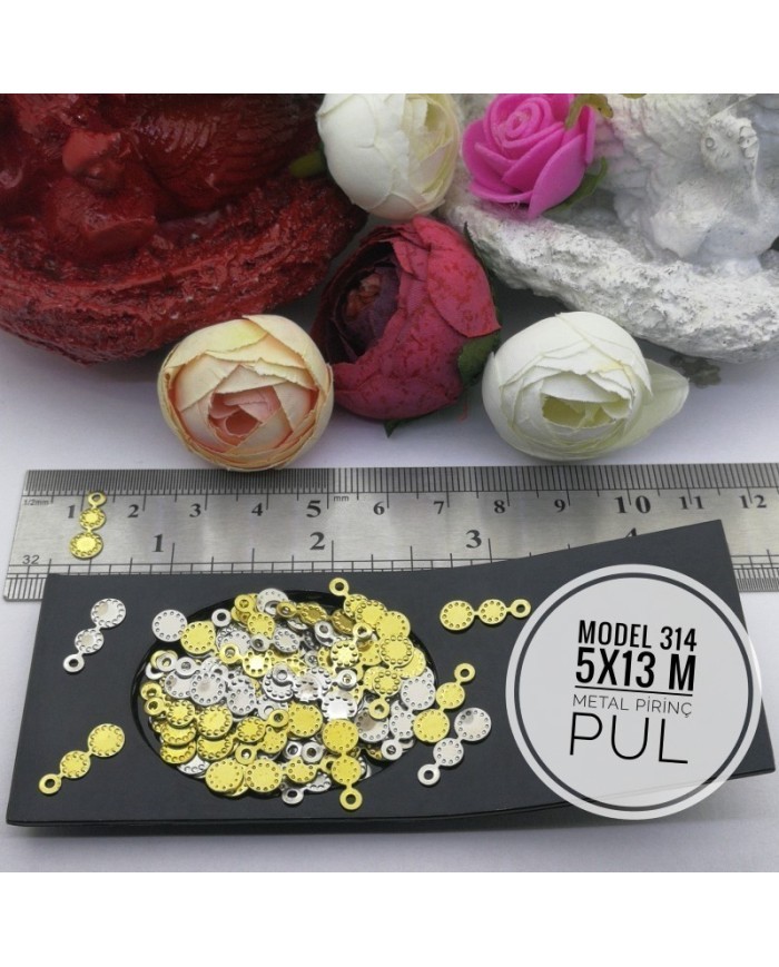 Metal Pirinç Pul - M314  - 5x13 mm  1Kg