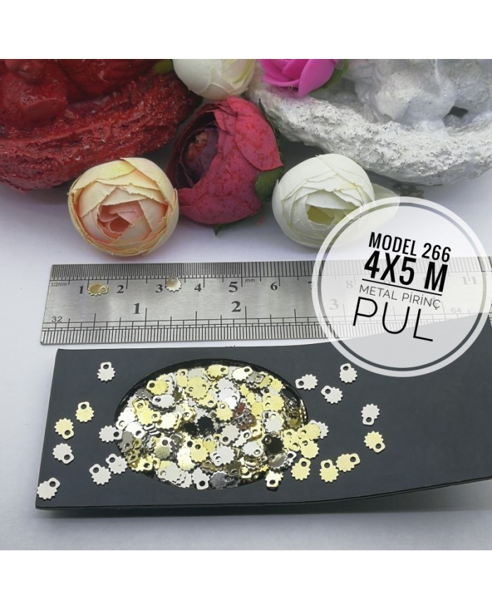 Metal Pirinç Pul - M266  - 4x5 mm  1 Kg