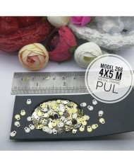 Metal Pirinç Pul - M266  - 4x5 mm  1 Kg