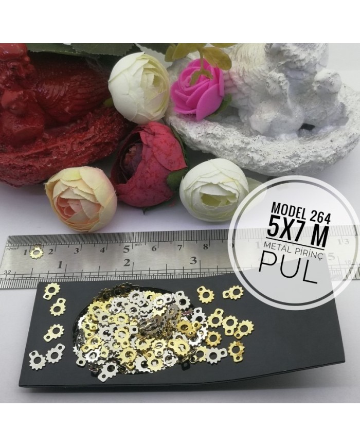 Metal Pirinç Pul  - M264  - 5x7 mm 1Kg