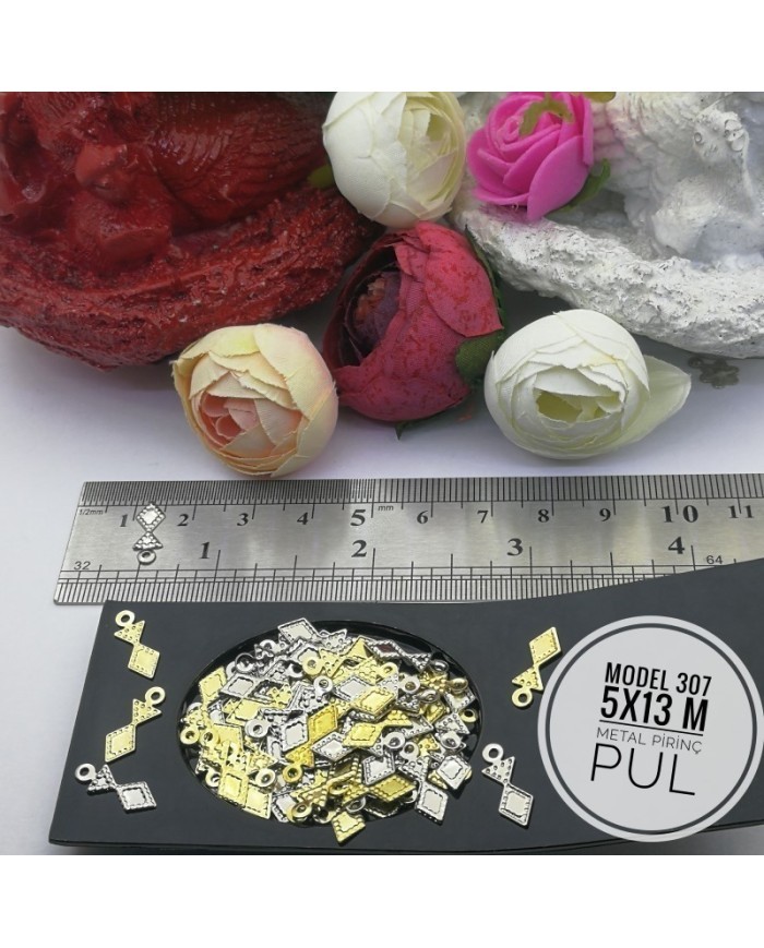 Metal Pirinç Pul - M307 -  5x13 mm  1Kg