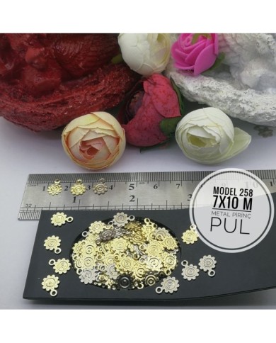 Metal Pirinç Pul - M258 -  7x10 mm  1Kg