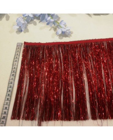 5 Metre - Simli Saçak 20 cm - Kırmızı