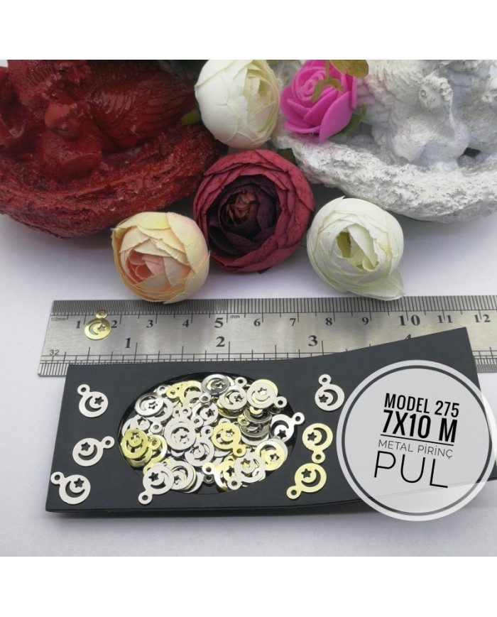 Metal Pirinç Pul - M275 -  7x10 mm  1Kg