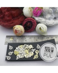 Metal Pirinç Pul - M275 -  7x10 mm  1Kg