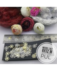 Metal Pirinç Pul - M267 - 8x12 mm  1Kg