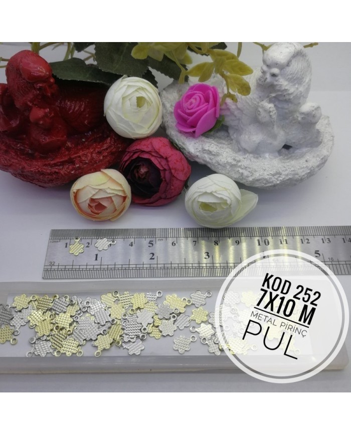 Metal Pirinç Pul - M252  - 7x10 mm  1Kg