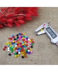 Baloncuklu Daire Şeklinde Oya Boncukları - 1 Kg