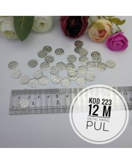 Metal Pirinç Pul - M223 -  12mm  - 1Kg