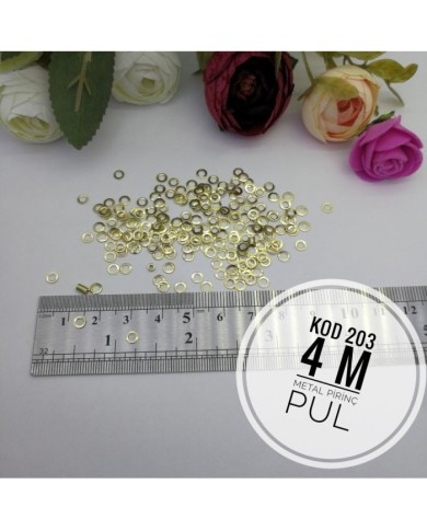 Metal Pirinç Pul - M203  - 4mm  1Kg