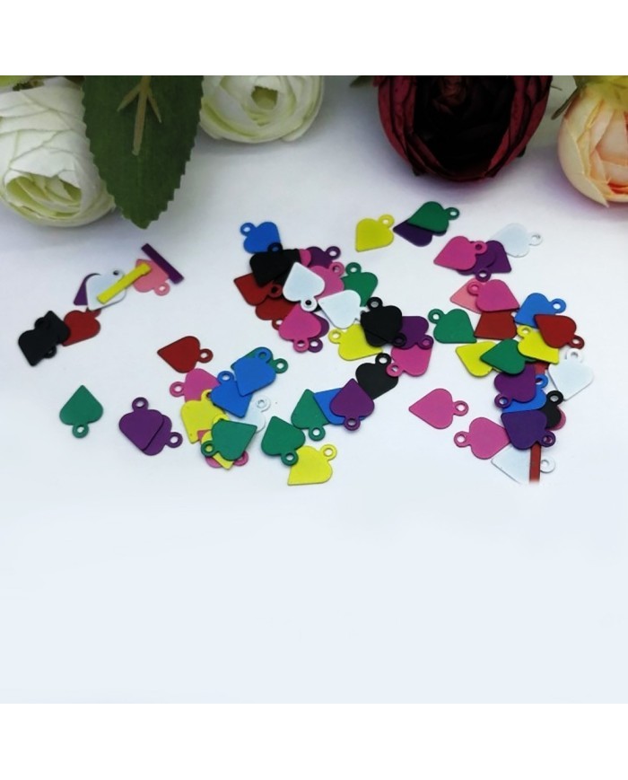 Metal Pirinç Pul  - M308 - Miks renkler 8x10mm  1Kg