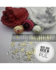 Metal Pirinç Pul  - M300 - 8x10mm 1Kg