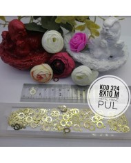 Metal Pirinç Pul - M324 - 8x10mm  1Kg