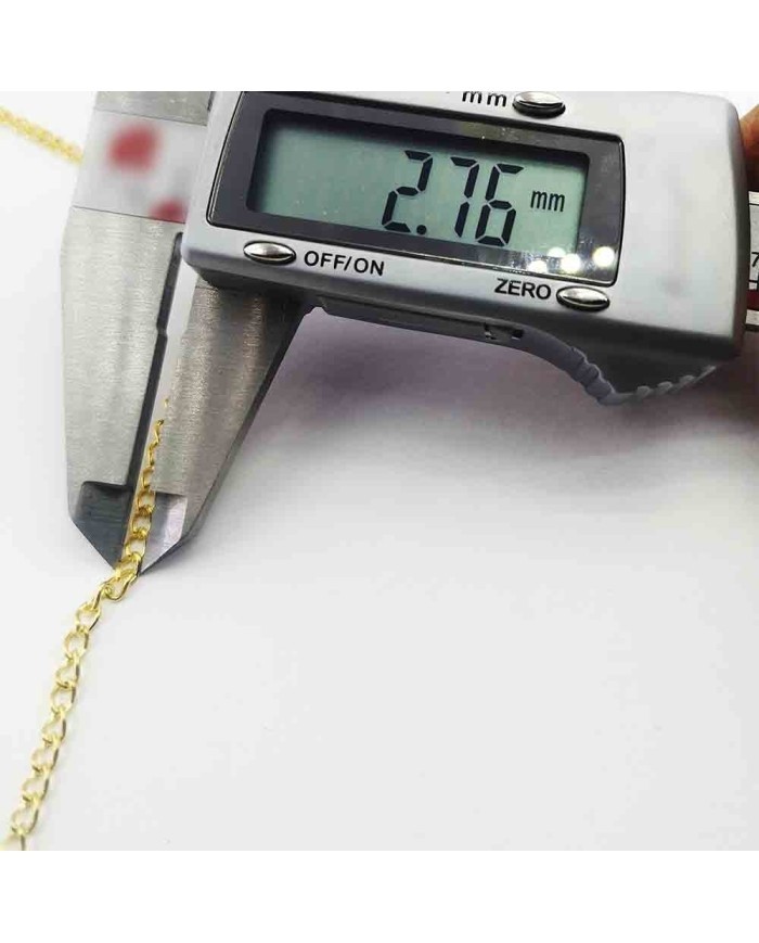 Kolye Zinciri Gold Kaplama 2.76mm - 50mt