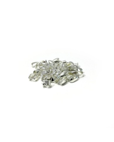 Reçine Epoksi Takı Kıskacı - Gümüş - 6.5 mm - 100 Adet
