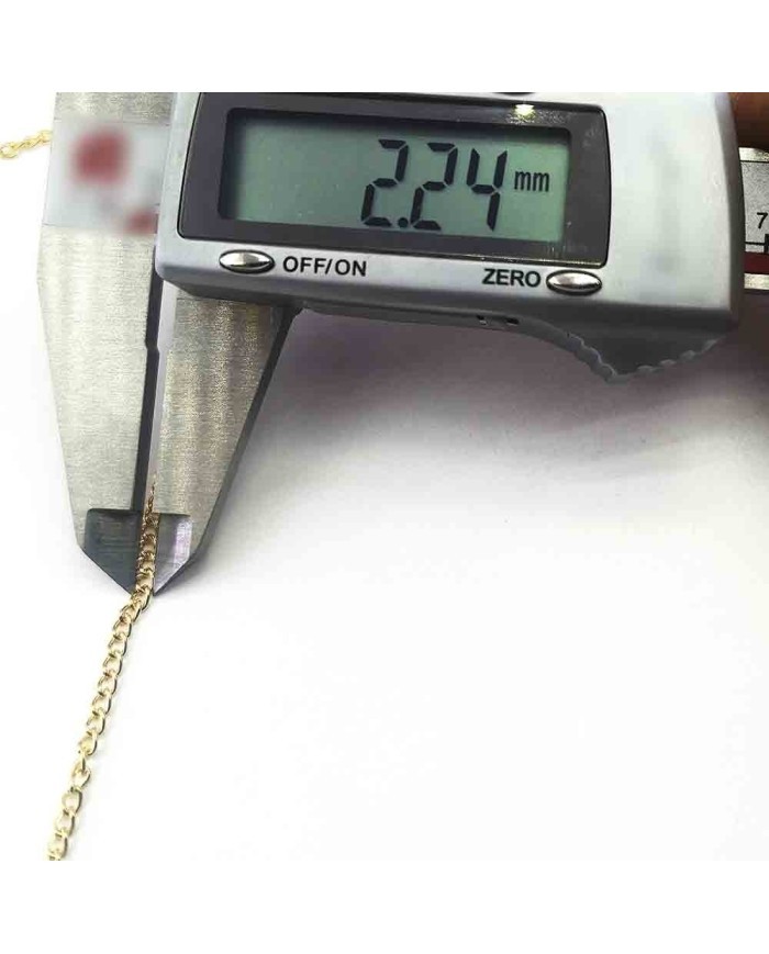 Kolye Zinciri Gold Kaplama 2.28mm - 50mt