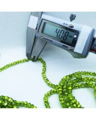 4 mm ipe dizili kristal boncuk çin camı janjan saks 5 adet