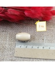 2no - Ahşap Boncuk - 1 Kg - Kahverengi