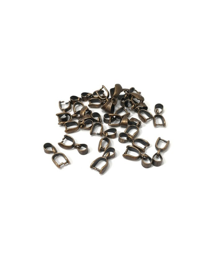 5 Adet- Reçine Epoksi Takı Kıskacı- Bakır Eskitme