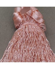 1 Metre - Boncuklu 15 - cm Püskül Saçak Pudra