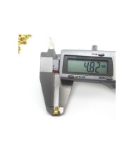 8mm Huni Boncuk Kapak - Gold - 10 Adet