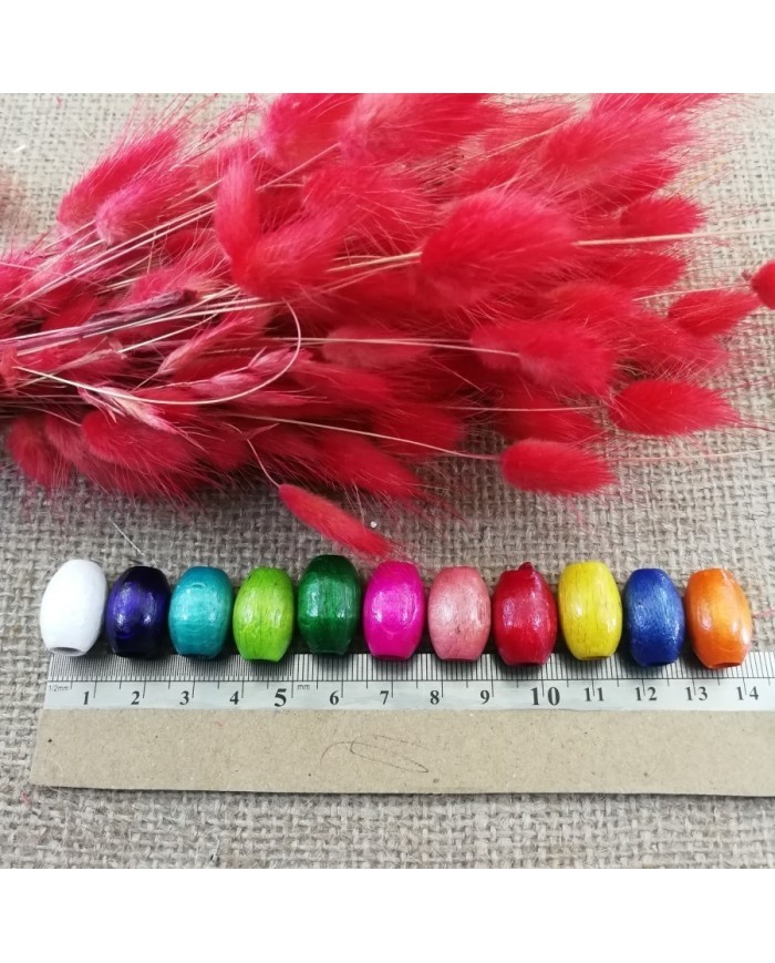 Ahşap Boncuk 1 Kilogram Mavi