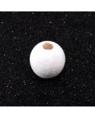 Ahşap Boncuk - 1 Kg Beyaz