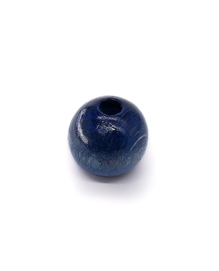Ahşap Boncuk - 1 Kg Lacivert