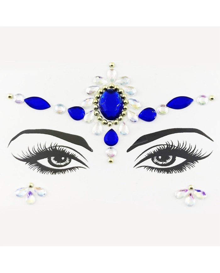 Yüz Taşları Mavi, Beyaz Pembe