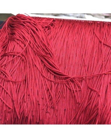 5 Metre - İp Saçak 20 cm - Kırmızı