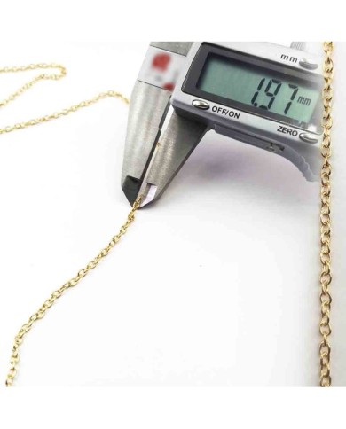 Kolye Zinciri Gold Kaplama 1.97mm - 5 mt