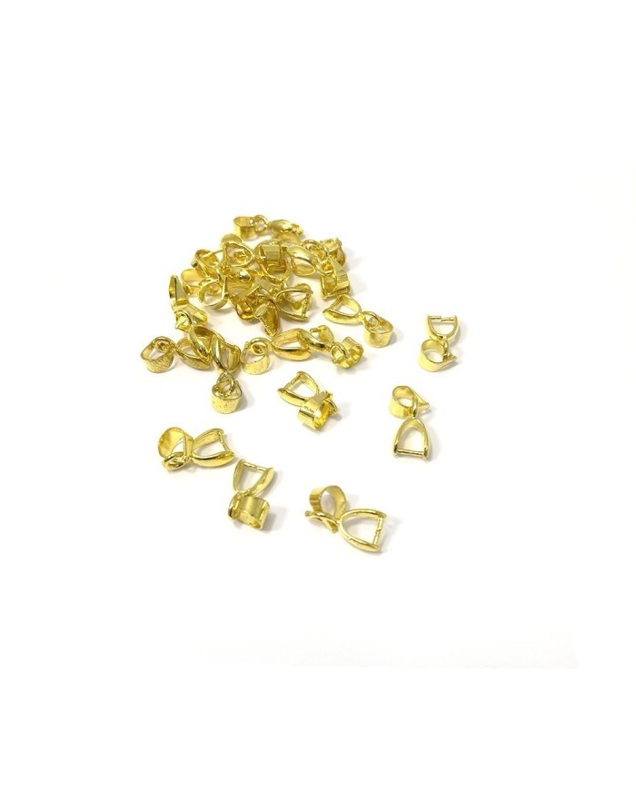 10 Adet -Reçine Epoksi Takı Kıskacı - Gold