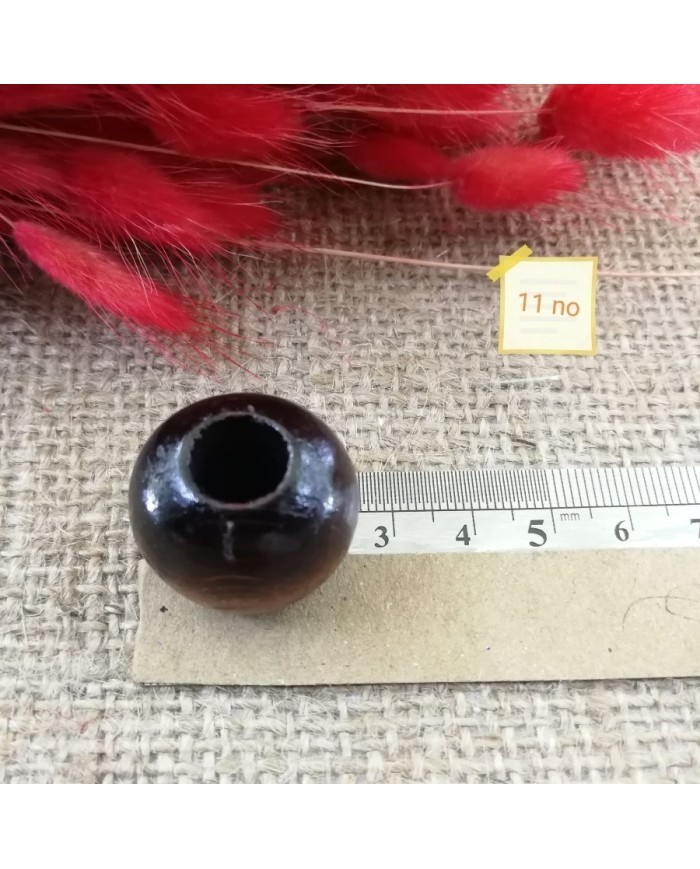 Ahşap Boncuk - 1 Kg -No:11 - Taba