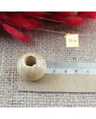 Ahşap Boncuk - 1 Kg -No:10 - Taba