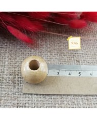 Ahşap Boncuk - 1 Kg -No:9 - Bej