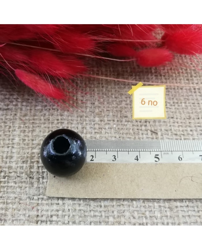 Ahşap Boncuk - 1 Kg -No:6 - Taba