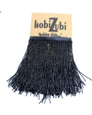 10 Metre - Boncuklu 15 cm - Püskül Saçak Siyah