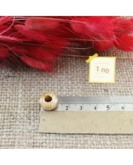 Ahşap Boncuk -  1 Kg -No:1 - Bej