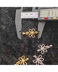 Takı Kapama Taşlı Yonca Model - Gümüş