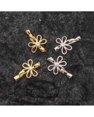 Takı Kapama Taşlı Yonca Model - Gold