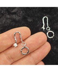 Takı Kapama Kancalı Lotus Model - Gümüş