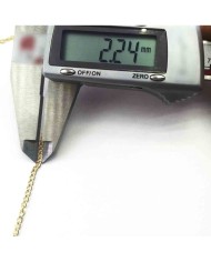 Kolye Zinciri Gold Kaplama 2.28mm - 10mt
