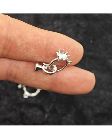 Taç Model Geçmeli Kapama - Gümüş