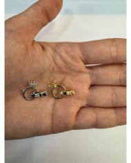 Taç Model Geçmeli Kapama - Gümüş