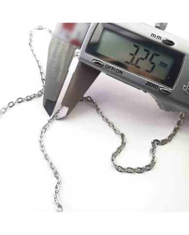 Kolye Zinciri Gümüş Kaplama 3.25mm - 100mt