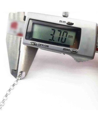 Kolye Zinciri Gümüş Kaplama 3.70mm - 10mt